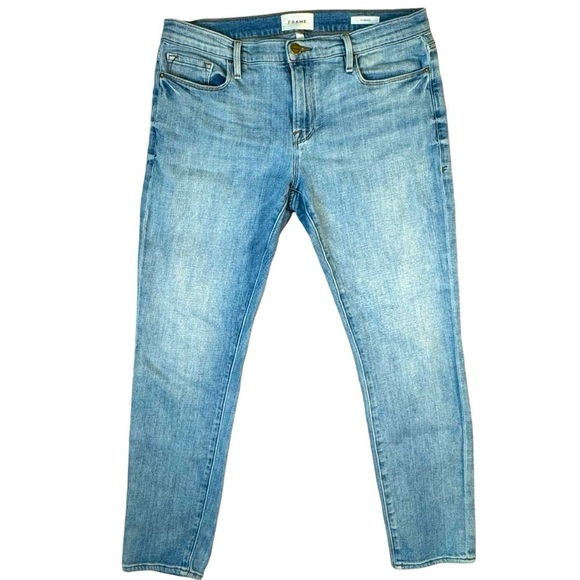 Frame Denim Le Gracon Jeans Light Wash Womens Size 28 - Picture 1 of 6